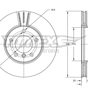 TOMEX Brakes TX 74-02 - Bremsscheibe Direkt Vom Hersteller
